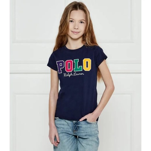 POLO RALPH LAUREN T-shirt | Regular Fit ze sklepu Gomez Fashion Store w kategorii Bluzki dziewczęce - zdjęcie 184517453