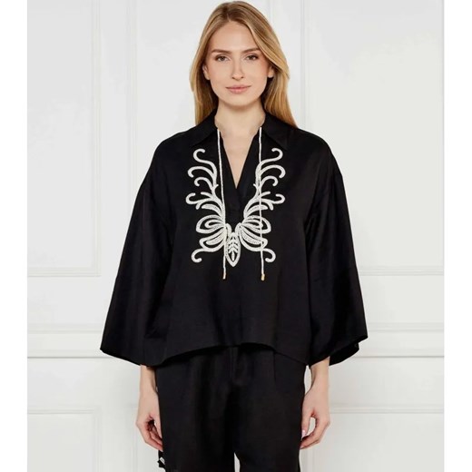 Twinset U&B Lniana koszula | Relaxed fit ze sklepu Gomez Fashion Store w kategorii Koszule damskie - zdjęcie 184517540