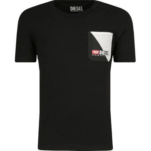 Diesel T-shirt | Regular Fit ze sklepu Gomez Fashion Store w kategorii Bluzki dziewczęce - zdjęcie 184517561