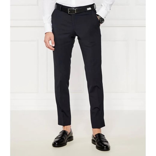 Karl Lagerfeld Wełniane spodnie | Slim Fit ze sklepu Gomez Fashion Store w kategorii Spodnie męskie - zdjęcie 184517630