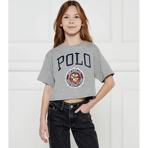 POLO RALPH LAUREN T-shirt | Cropped Fit ze sklepu Gomez Fashion Store w kategorii Bluzki dziewczęce - zdjęcie 184517661