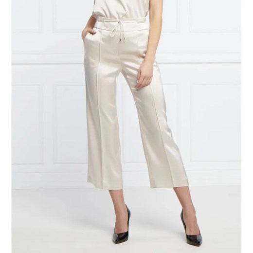 Marc Cain Satynowe spodnie | Loose fit | regular waist ze sklepu Gomez Fashion Store w kategorii Spodnie damskie - zdjęcie 184517754