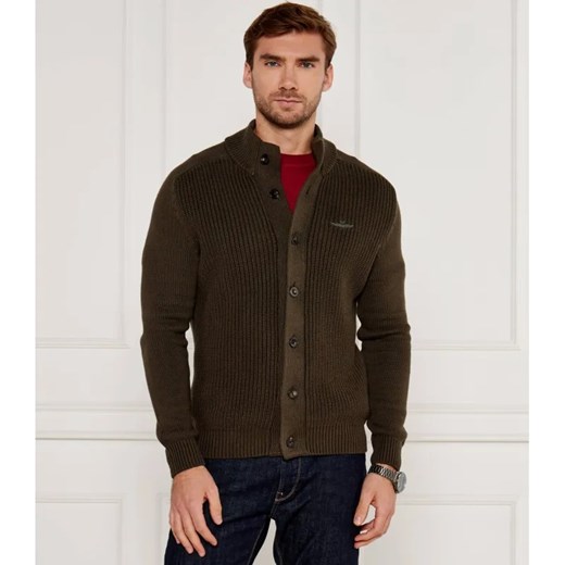 Aeronautica Militare Kardigan | Regular Fit ze sklepu Gomez Fashion Store w kategorii Swetry męskie - zdjęcie 184517801