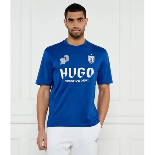 Hugo Blue T-shirt Nebulop | Regular Fit ze sklepu Gomez Fashion Store w kategorii T-shirty męskie - zdjęcie 184517933