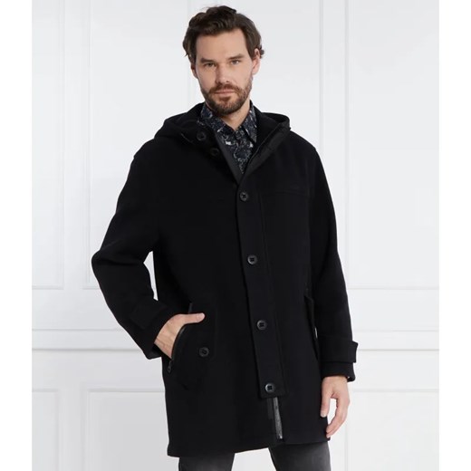 HUGO Wełniany płaszcz Munkon ze sklepu Gomez Fashion Store w kategorii Płaszcze męskie - zdjęcie 184517941