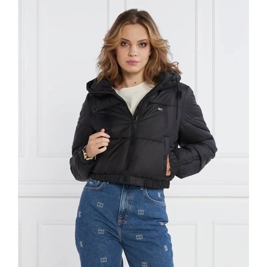 Tommy Jeans Kurtka TJW CRP HOODED PUFFER | Cropped Fit ze sklepu Gomez Fashion Store w kategorii Kurtki damskie - zdjęcie 184518002