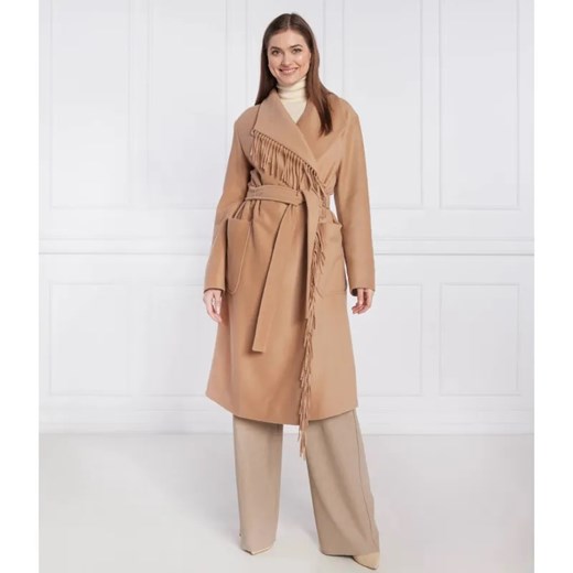 BOSS BLACK Wełniany płaszcz Coreo | z dodatkiem kaszmiru ze sklepu Gomez Fashion Store w kategorii Płaszcze damskie - zdjęcie 184518044
