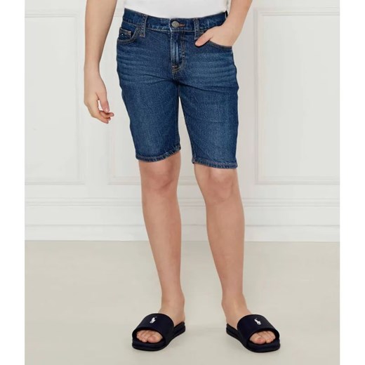 Tommy Hilfiger Jeansowe szorty Scanton | Slim Fit ze sklepu Gomez Fashion Store w kategorii Spodenki chłopięce - zdjęcie 184518123