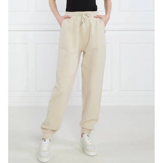 Calvin Klein Jeans Spodnie dresowe TAB OTTOMAN | Straight fit L Gomez Fashion Store okazja