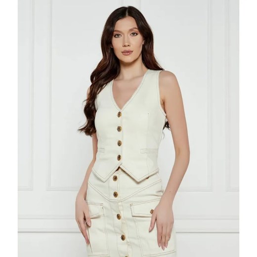 Marciano Guess Jeansowa kamizelka NAOMI | Slim Fit ze sklepu Gomez Fashion Store w kategorii Kamizelki damskie - zdjęcie 184518552