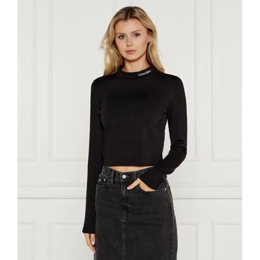 Calvin Klein Jeans Półgolf | Cropped Fit ze sklepu Gomez Fashion Store w kategorii Bluzki damskie - zdjęcie 184518573