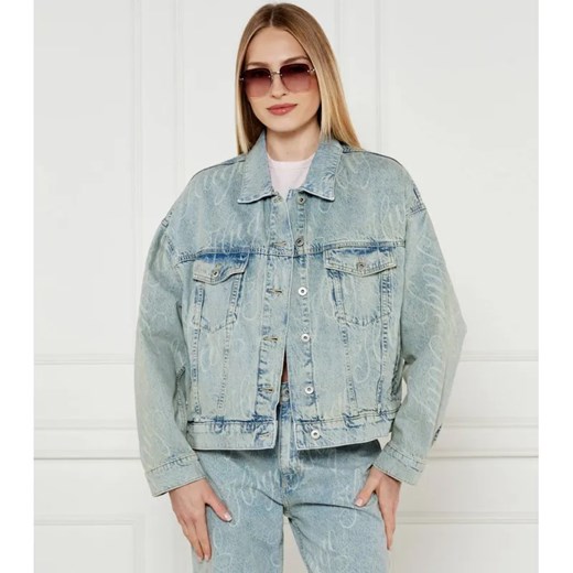 Hugo Blue Kurtka jeansowa Lou_B | Oversize fit ze sklepu Gomez Fashion Store w kategorii Kurtki damskie - zdjęcie 184518621