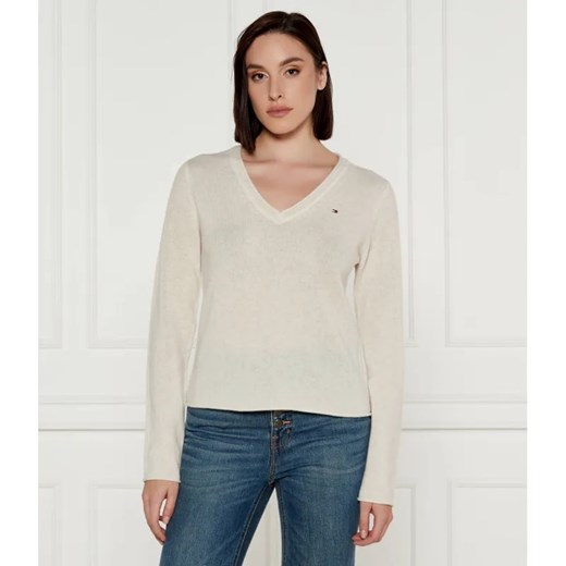 Tommy Hilfiger Wełniany sweter | Regular Fit ze sklepu Gomez Fashion Store w kategorii Swetry damskie - zdjęcie 184518642