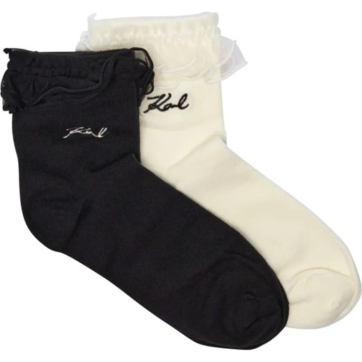 Karl Lagerfeld Skarpety 2-pack K/SIGNATURE ze sklepu Gomez Fashion Store w kategorii Skarpetki damskie - zdjęcie 184518734