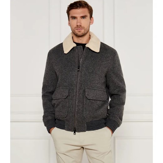 Tommy Hilfiger Wełniana kurtka | Regular Fit | shearling Tommy Hilfiger XXL wyprzedaż Gomez Fashion Store