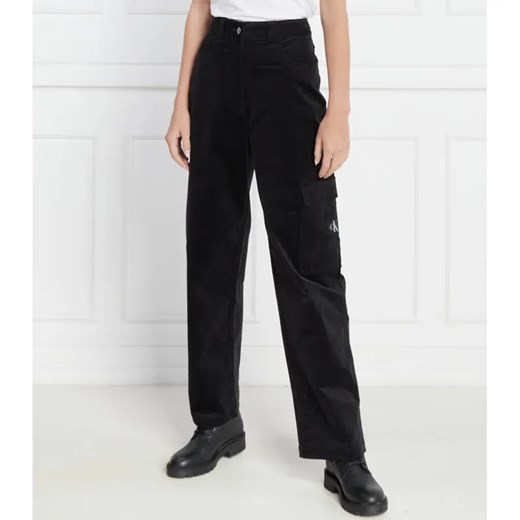 Calvin Klein Jeans Spodnie | Regular Fit ze sklepu Gomez Fashion Store w kategorii Spodnie damskie - zdjęcie 184518904