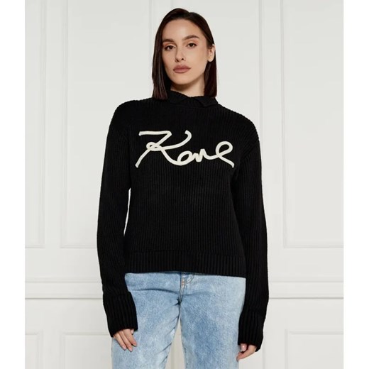 Karl Lagerfeld Półgolf | Regular Fit | z dodatkiem wełny ze sklepu Gomez Fashion Store w kategorii Swetry damskie - zdjęcie 184518942