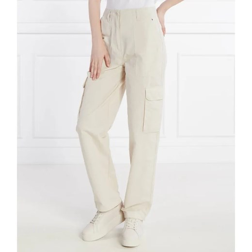 Tommy Jeans Spodnie cargo TJW HARPER HR CARGO PANT | Tapered fit ze sklepu Gomez Fashion Store w kategorii Spodnie damskie - zdjęcie 184518992
