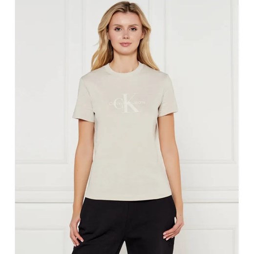 Calvin Klein Jeans T-shirt | Regular Fit ze sklepu Gomez Fashion Store w kategorii Bluzki damskie - zdjęcie 184519010