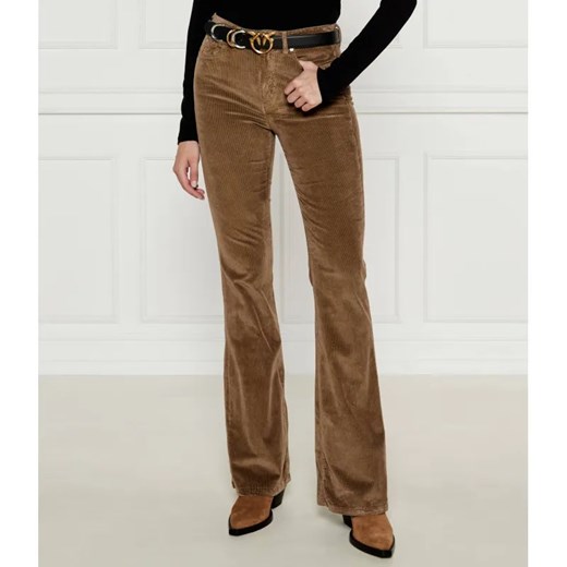 Pinko Sztruksowe spodnie | flare fit ze sklepu Gomez Fashion Store w kategorii Spodnie damskie - zdjęcie 184519053