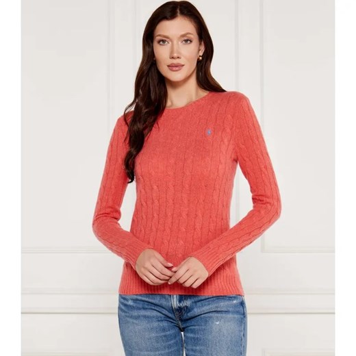 POLO RALPH LAUREN Wełniany sweter JULIANNA | Slim Fit | z dodatkiem kaszmiru ze sklepu Gomez Fashion Store w kategorii Swetry damskie - zdjęcie 184519201