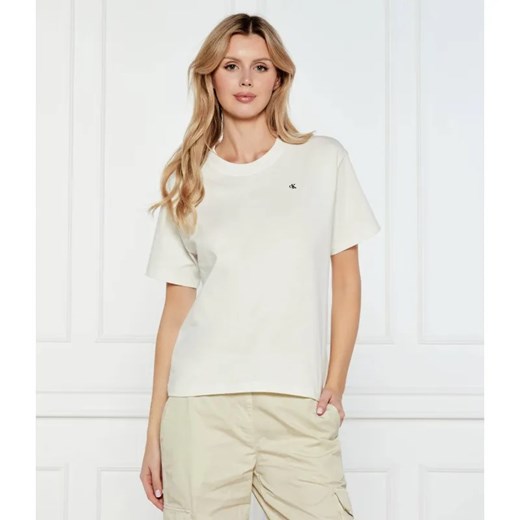 Calvin Klein Jeans T-shirt | Regular Fit ze sklepu Gomez Fashion Store w kategorii Bluzki damskie - zdjęcie 184519234