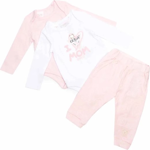 Guess Body 2-pack + spodnie | Regular Fit ze sklepu Gomez Fashion Store w kategorii Komplety niemowlęce - zdjęcie 184519263