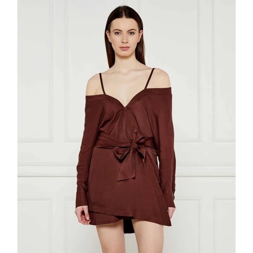 Marciano Guess Sukienka z paskiem GRETA | z dodatkiem lnu ze sklepu Gomez Fashion Store w kategorii Sukienki - zdjęcie 184519281