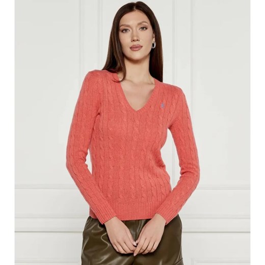 POLO RALPH LAUREN Wełniany sweter KIMBERLY | Regular Fit | z dodatkiem kaszmiru ze sklepu Gomez Fashion Store w kategorii Swetry damskie - zdjęcie 184519370