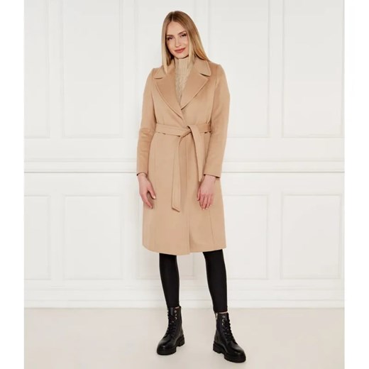 LAUREN RALPH LAUREN Wełniany płaszcz | z dodatkiem kaszmiru ze sklepu Gomez Fashion Store w kategorii Płaszcze damskie - zdjęcie 184519412