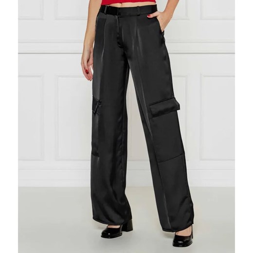 HUGO Spodnie Hanira-1 | flare fit ze sklepu Gomez Fashion Store w kategorii Spodnie damskie - zdjęcie 184519432