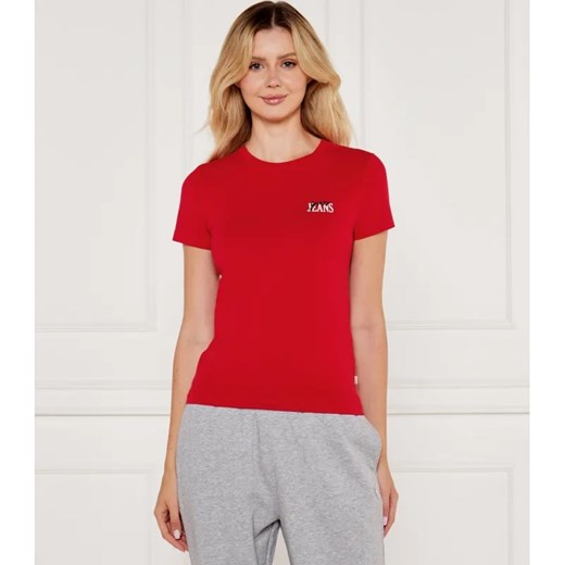 Guess Jeans T-shirt | Slim Fit ze sklepu Gomez Fashion Store w kategorii Bluzki damskie - zdjęcie 184519521