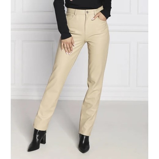 GUESS Spodnie CAROLINE | Straight fit ze sklepu Gomez Fashion Store w kategorii Spodnie damskie - zdjęcie 184519564