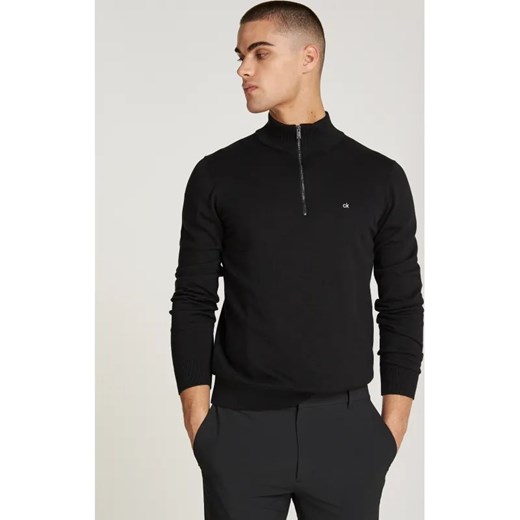 Calvin Klein Sweter | Slim Fit | z dodatkiem jedwabiu ze sklepu Gomez Fashion Store w kategorii Swetry męskie - zdjęcie 184519570