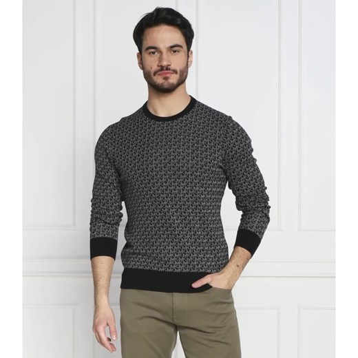 Michael Kors Sweter MICRO SIGNATURE | Slim Fit ze sklepu Gomez Fashion Store w kategorii Swetry męskie - zdjęcie 184519601
