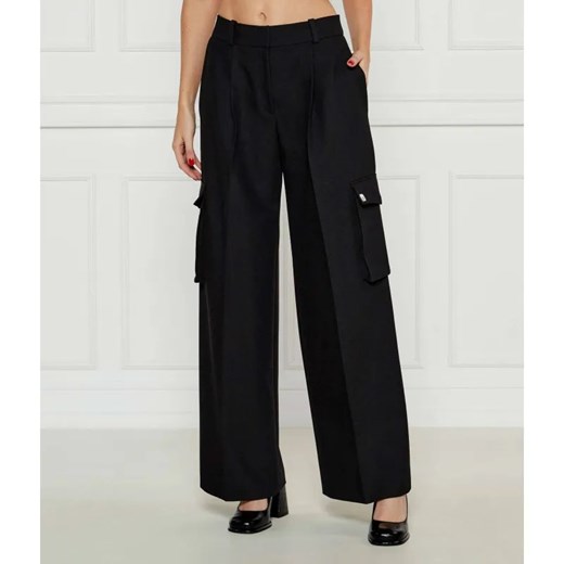 HUGO Spodnie cargo Hubike | flare fit | high rise ze sklepu Gomez Fashion Store w kategorii Spodnie damskie - zdjęcie 184519620