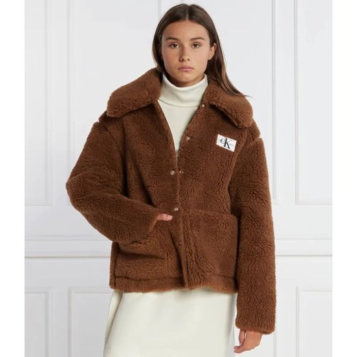 Calvin Klein Jeans Kurtka SHERPA | Relaxed fit ze sklepu Gomez Fashion Store w kategorii Kurtki damskie - zdjęcie 184519631