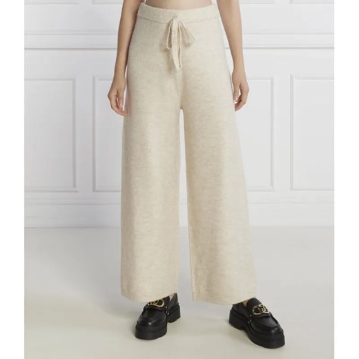 Liu Jo Rose Spodnie dzianinowe | flare fit | z dodatkiem wełny ze sklepu Gomez Fashion Store w kategorii Spodnie damskie - zdjęcie 184519691
