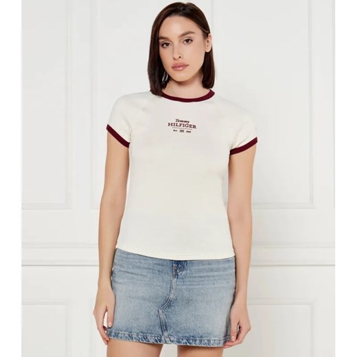 Tommy Hilfiger T-shirt | Slim Fit ze sklepu Gomez Fashion Store w kategorii Bluzki damskie - zdjęcie 184520013