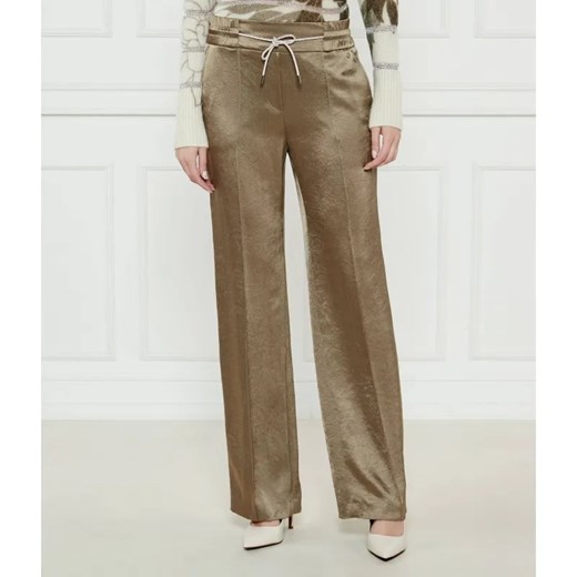 Marc Cain Satynowe spodnie WASHINGTON | Loose fit | regular waist ze sklepu Gomez Fashion Store w kategorii Spodnie damskie - zdjęcie 184520224