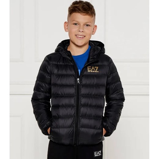 EA7 Puchowa kurtka | Regular Fit ze sklepu Gomez Fashion Store w kategorii Kurtki chłopięce - zdjęcie 184520323