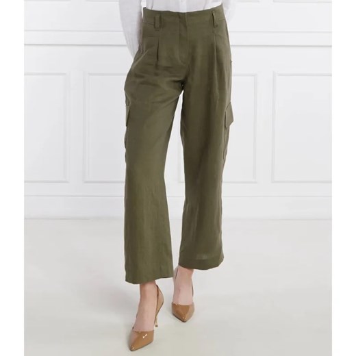 RIANI Lniane spodnie cargo | Loose fit ze sklepu Gomez Fashion Store w kategorii Spodnie damskie - zdjęcie 184520444
