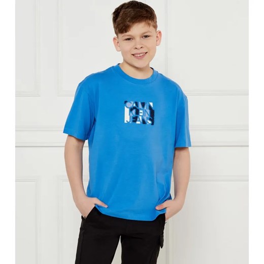 Calvin Klein Jeans T-shirt | Regular Fit ze sklepu Gomez Fashion Store w kategorii T-shirty chłopięce - zdjęcie 184520471