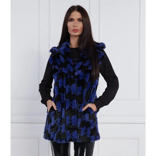 Karl Lagerfeld Kamizelka Faux Fur Monogram Gilet | Regular Fit ze sklepu Gomez Fashion Store w kategorii Kamizelki męskie - zdjęcie 184520532