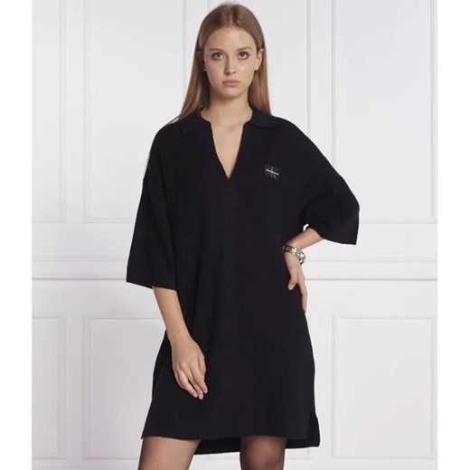 Calvin Klein Jeans Sukienka | z dodatkiem wełny ze sklepu Gomez Fashion Store w kategorii Sukienki - zdjęcie 184520732