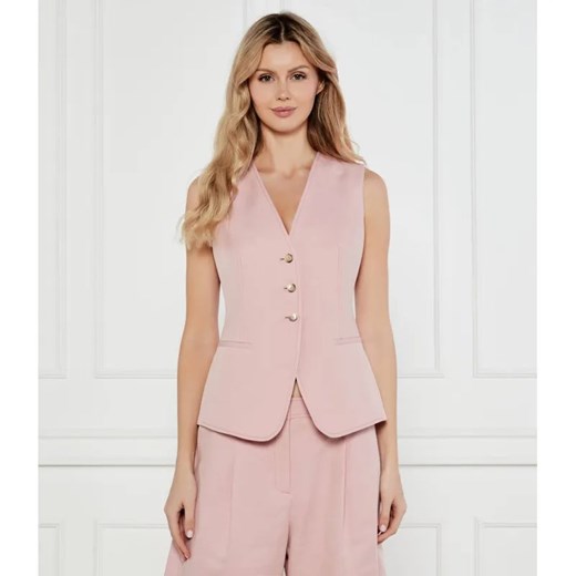 BOSS ORANGE Kamizelka C_Javesta | Regular Fit | z dodatkiem lnu ze sklepu Gomez Fashion Store w kategorii Kamizelki damskie - zdjęcie 184520811