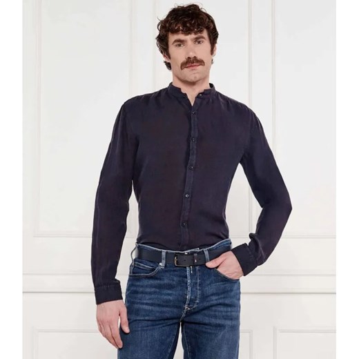 HUGO Lniana koszula Elvory | Slim Fit ze sklepu Gomez Fashion Store w kategorii Koszule męskie - zdjęcie 184520894