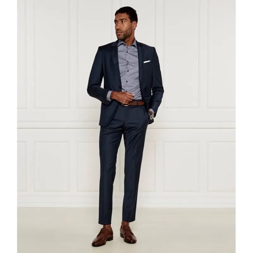 BOSS BLACK Wełniany garnitur Huge | Slim Fit ze sklepu Gomez Fashion Store w kategorii Garnitury męskie - zdjęcie 184521004