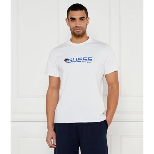 Guess Underwear  T-shirt PALM LOGO | Regular Fit ze sklepu Gomez Fashion Store w kategorii T-shirty męskie - zdjęcie 184521171