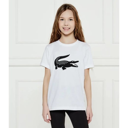 Lacoste T-shirt | Regular Fit ze sklepu Gomez Fashion Store w kategorii Bluzki dziewczęce - zdjęcie 184521222